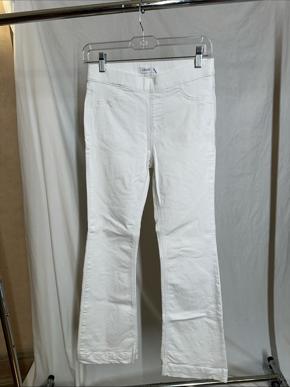 Cello White Women's Flare Jeans - Clean Flared Cut